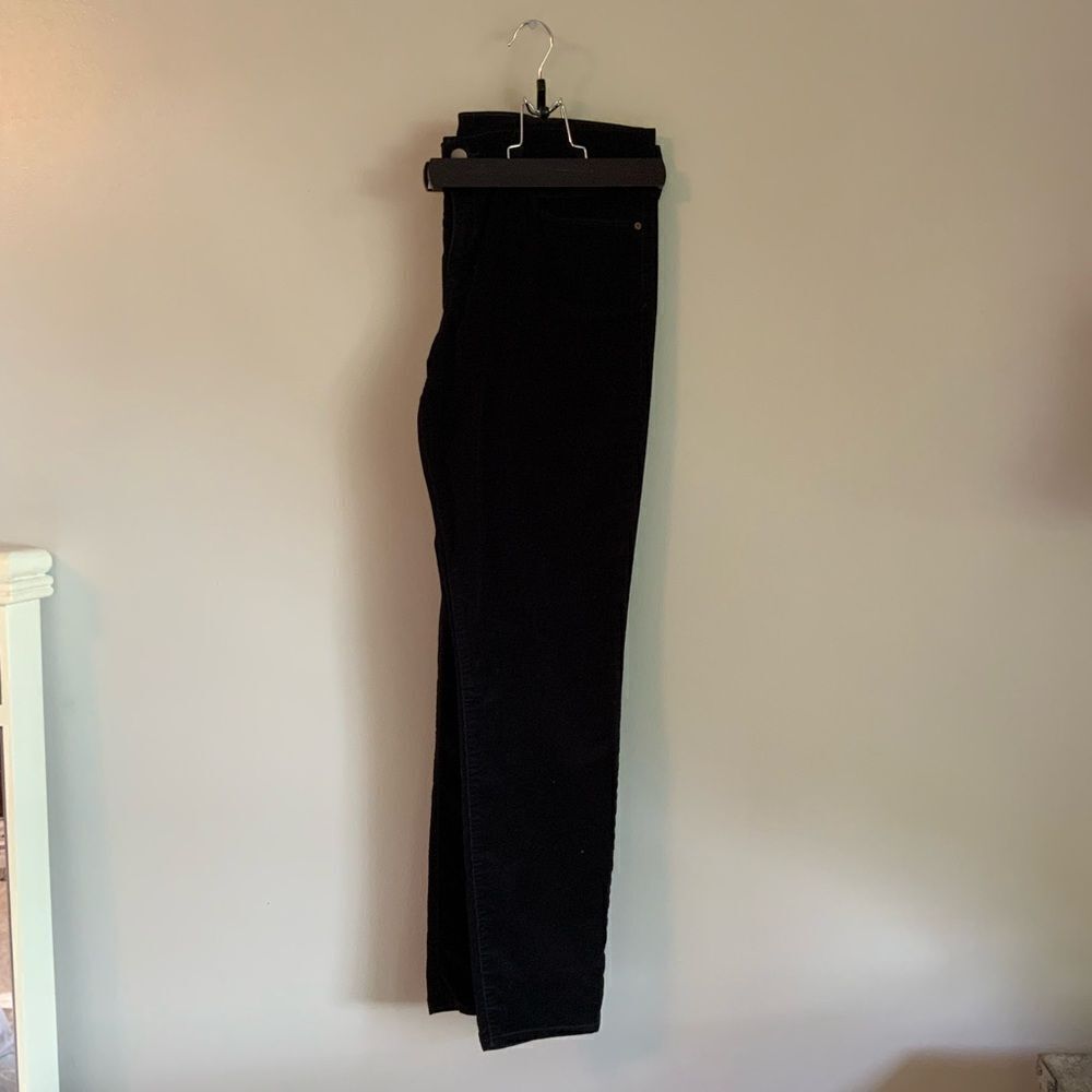 GAP 1969 Black Wash Soft Corduroy Stretch Denim Women’s Legging Jeans NWOT 32R - Picture 3 of 15